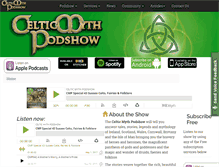 Tablet Screenshot of celticmythpodshow.com